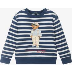 Long Sleeves Sweatshirts Polo Ralph Lauren Kids' Bear Striped Sweatshirt, Navy/Multi