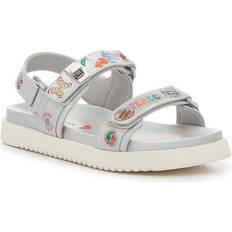 Steve Madden Mona Sandal Kids' Girl's Metallic/Multicolor Cartoon Print Youth Sandals