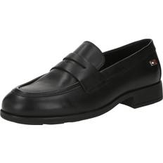 Sans lacets Mocassins Tommy Hilfiger Flag Leather Classic Loafer FW0FW08030 - Noir