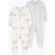 Multifarvet Øvrige sæt Børnetøj Carter's 2-Way Zip Cotton Sleep & Plays 2 Pack in Multi 100% Cotton