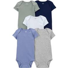 Barnkläder Carter's Baby Boys 5-Pack Short-Sleeve Bodysuits 24M Multi