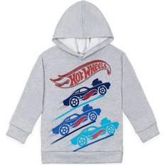 Tops Hot Wheels Little Boys Fleece Pullover Hoodie Heather Grey