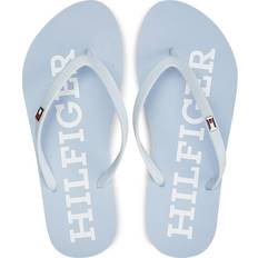 Tommy Hilfiger Damen Flip-Flops Tommy Hilfiger Zehentrenner Strap Beach Sandal FW0FW07901 Himmelblau