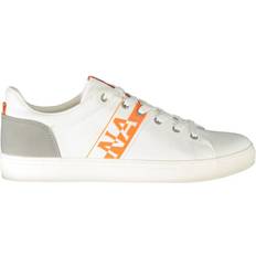 Napapijri Lace-Up Sneakers with Contrast Details - White