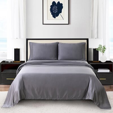 Anne Klein Reverie /Sateen/100% Bed Sheet Black (243.8x)