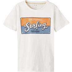 Barnkläder Name It T-shirt NkmPfholiday Bright White 13-14 år 158-164 T-shirt