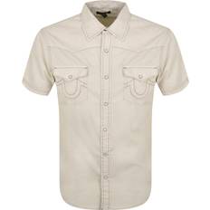 True Religion Men Shirts True Religion Big T Western Shirt White