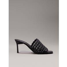 Calvin Klein Højhælede sko Calvin Klein Woven Heeled Sandals Black