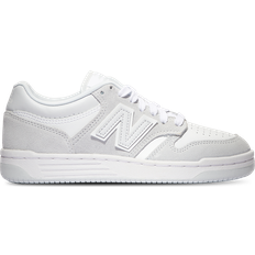 New balance 480 white grey New Balance Girl's 480 Grade School Shoes - White/Grey