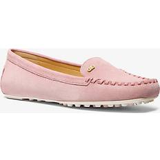 Rosa Loafers Michael Kors Eve Suede Moccasin Pink