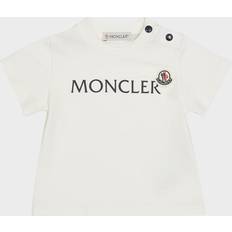 Moncler Barnkläder Moncler Enfant T-shirt avec Logo - Blanc