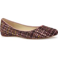 Nine West Pink Ballerinas Nine West Speakup Flat Women's Pink/Black/Multicolor Plaid Flats