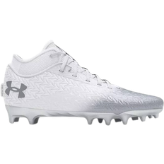 Under Armour Laced Soccer Shoes Under Armour Spotlight 4 MC M - White/Metallic Silver