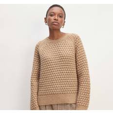 Huppari - Kulta Neuleet Everlane Cloud Oversized Textured Crew - Brown