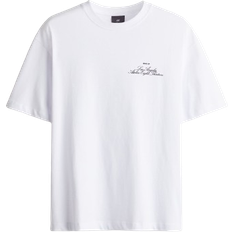 H&M Men T-shirts H&M Loose Fit Printed T-shirt - White/Los Angeles