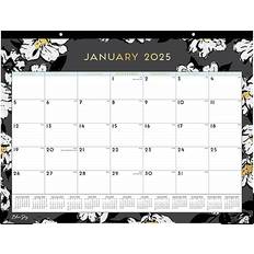 Calendars Blue Sky 2025 Baccara Dark 17" Monthly Desk Pad Calendar 110215-25