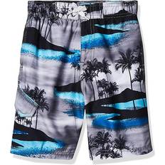 Kanu Surf Boy's Avalon Quick Dry Beach Short - Islands Black/Aqua
