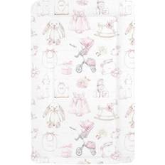 Kam Labelz Waterproof Soft Padded Lovely Animal Design Changing Mat Vintage Pink