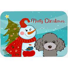 Carolines Treasures Snowman Buddies with Poodle Chopping Board 11.25"