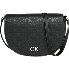 Calvin Klein Crossbody Bag With Logo - Black Epi Mono