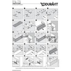 Argento Mobiletti per Lavabi Singoli Duravit Ketho Waschtischunterschrank 6432 1270 mm 233613