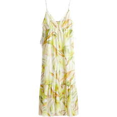 H&M Midi Dresses H&M Drawstring Detail Maxi Dress - White/Yellow Floral