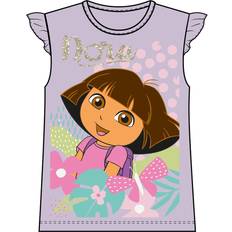 Glitter T-shirts Barnkläder Name It T-shirt NmfMulsa Dora Orchid Petal m. Glitter år 110 T-shirt