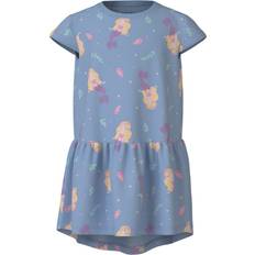 Gråa Klänningar Barnkläder Name It Chambray Blue Mermaids Vigga Capsl Dress Noos