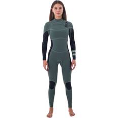 Svømme- & Vandsport Hurley 2024 Womens Plus 4/3mm Chest Zip Wetsuit Black Pet