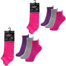 Multicoloured Yoga Equipment KAV 6 Pairs Non-Slip Grip Yoga Pilates Socks Multi 4-8