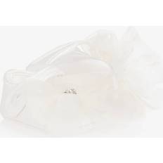 Monnalisa Baby Girls White Bow Pre-Walker Shoes