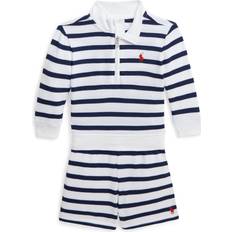 Polo Ralph Lauren Baby's Striped Spa Terry Pullover & Short Set - White/Spring Navy