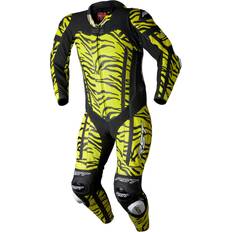 Rst Pro Evo Airbag Tiger, Lederkombi 1tlg. perforiert Schwarz/Neon-Gelb