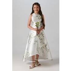 Coast Teen Printed Waterfall Twill Bridesmaids Dress Sage 10-11 Years