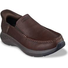 Skechers Men Loafers Skechers Parson Oswin Loafer Men's Dark Brown Loafers Slip-On