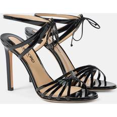 Nahka Korkokenkiä Tom Ford Angelica Patent Leather Sandals - 105mm