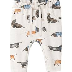 Dogs Trousers Name It Regular Fit Pants - Peyote Melange