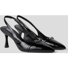 Karl Lagerfeld Heels & Pumps Karl Lagerfeld Sienna Signia Heeled Slingbacks, Woman, Black