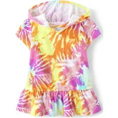 The Children's Place Kid's Rainbow Tie Dye Terry Cover-Up - White