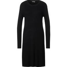 Street One Rib Knit Dress - Black