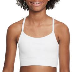 Nike S Bralettes Children's Clothing Nike Girls' Dri-FIT Indy Seamless Low Support Sports Bra, Medium, White