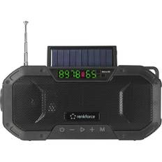 FM - Radio à Manivelle et Solaire Radios Renkforce RF-CR-300 FM Bluetooth SD Rechargeable