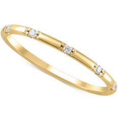 Macy's Gold Rings Macy's Igi Certified Diamond Narrow Band 1/20 ct. t.w. in 14k Gold Yellow Gold