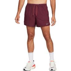 Men - Red - Running Clothing Nike Stride Dri-FIT 5" Brief-Lined Running Shorts - Bordeaux/Silver