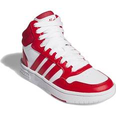 Basketball Shoes Adidas Hoops 3.0 Mid Classic Vintage Athletic Shoe Little Kid Big Kid White Red WHITE-RED