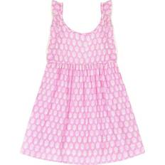 Dresses Mer St. Barth Little Girls Daphne Flutter Sleeve Dress Violet Booti Violet booti