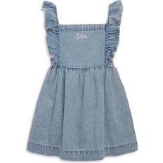 Party Dress Dresses Sea Girls' Marion Mended Denim Flutter Sleeve Dress