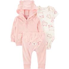 Carter's Baby Sheep Little Jacket Set 3-pack - Pink (195862452620)