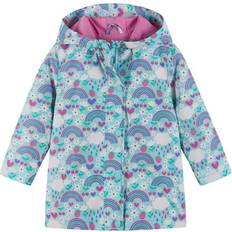 Girls - Purple Rainwear Andy & Evan Rainbow Print Color Change Raincoat Purple, 6-7Y Maisonette