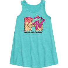 Dresses Hybrid Apparel Sold by: MTV Logo Ice Cream Toddler and Youth Girls A-line Dress